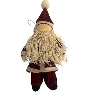 Handmade Fabric Santa‎ Claus Ornament Plush Doll Christmas Decor